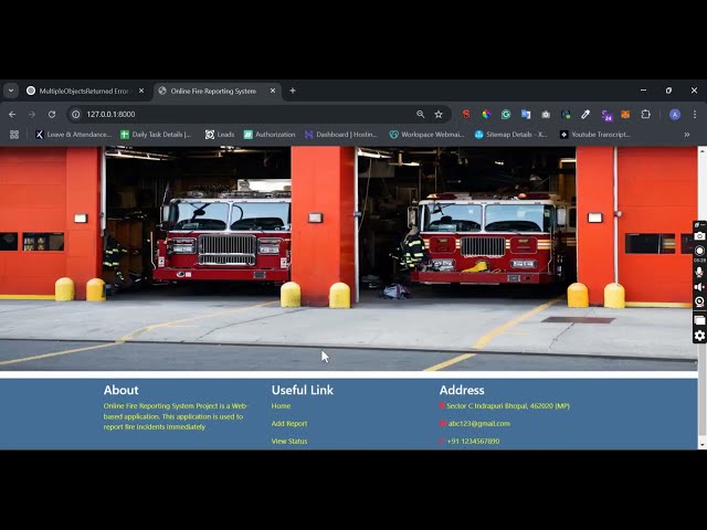 Online Fire Reporting System | Real-Time Fire Incident Reporting with Geolocation Integration