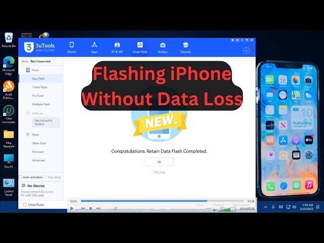 Flashing iPhone Without Data Loss