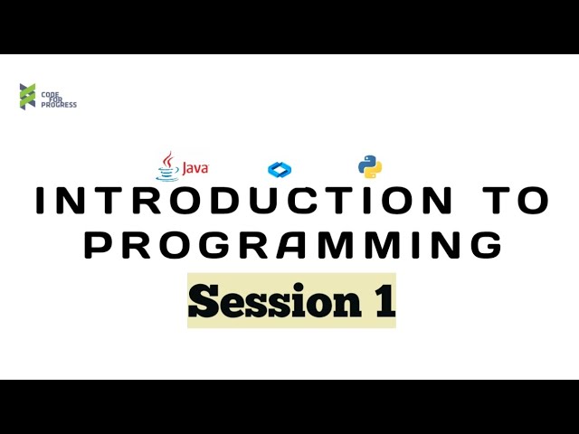 Introduction to Programming for Beginners @CodeForProgress