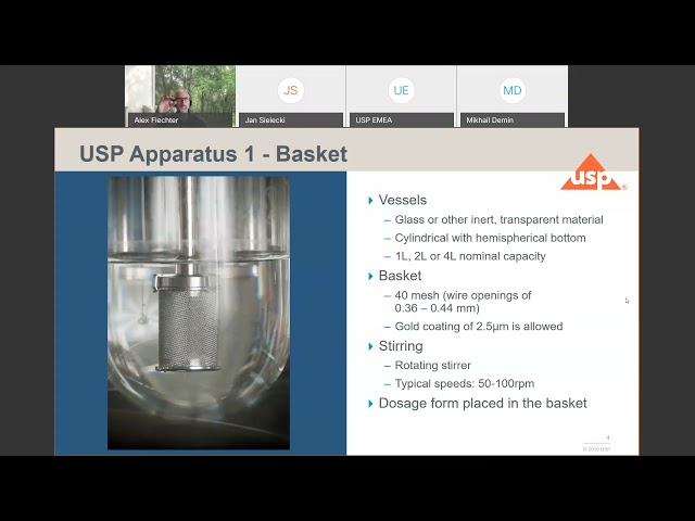 Qualification of Dissolution Testers USP Performance Verification Test (PVT)