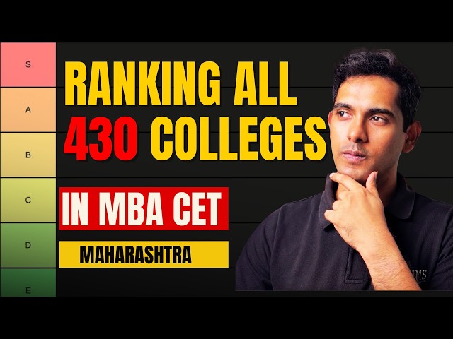 ALL 430 COLLEGES in MBA CET RANKED!😱