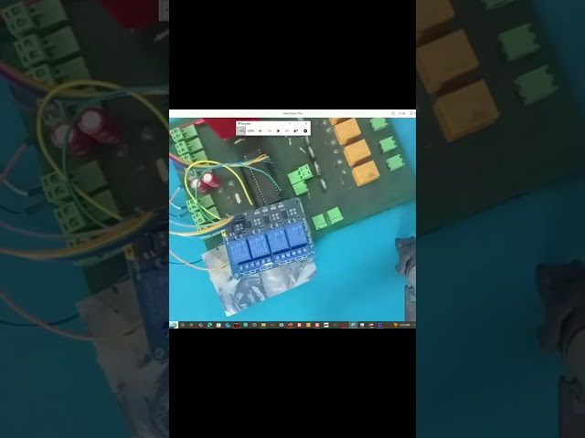 4 relay module interface PIC16F877A. #electronics #microcontroller #circuit