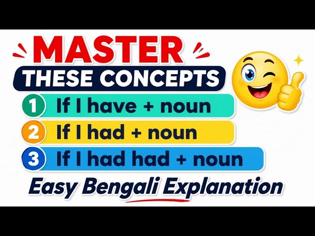 If I have Vs If I had Vs If I had had | Conditional Sentences | English Speaking Practice