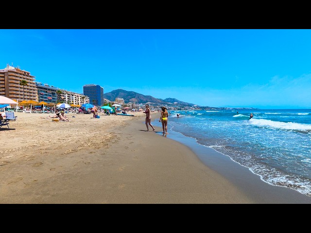 Los Boliches, Fuengirola Spain Beach Walk · Mediterranean Waves · June 2026