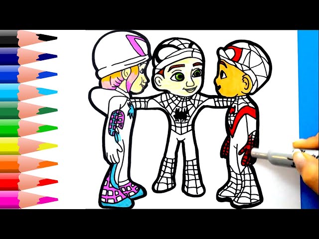 🔴🔴 Coloring to the Marvel's SPIDEY and His Amazing Friends  #10