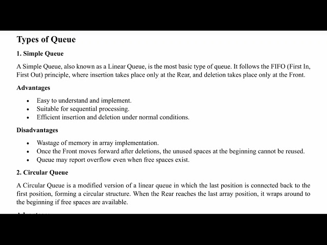 Queue Data Structure 