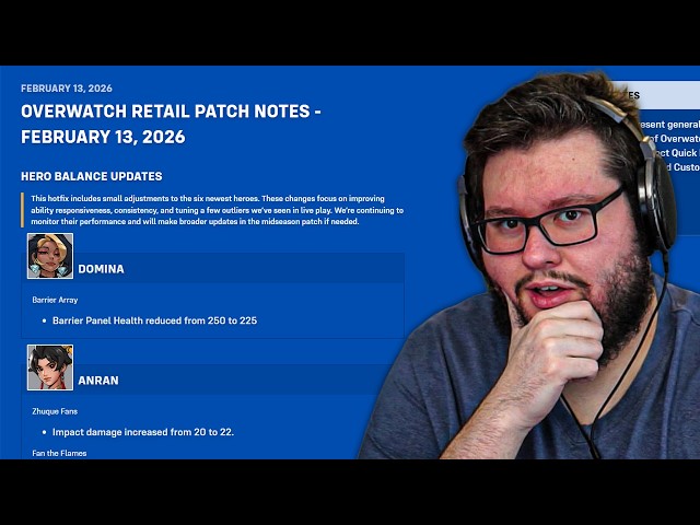 Overwatch Has ALREADY Released Patch Notes For The NEW Heroes