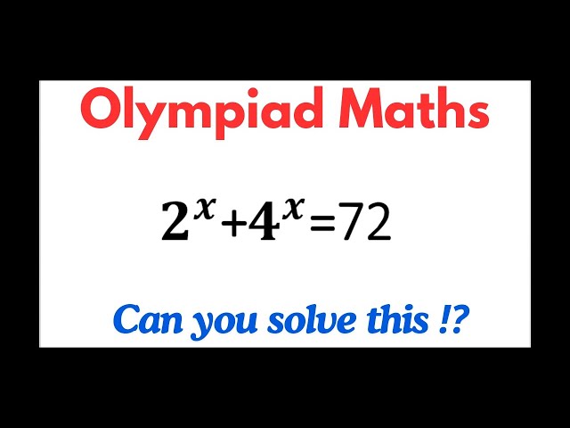 How to Solve This Nice Exponential Problem in 2 minutes? | Japanese | Maths Olympiad
