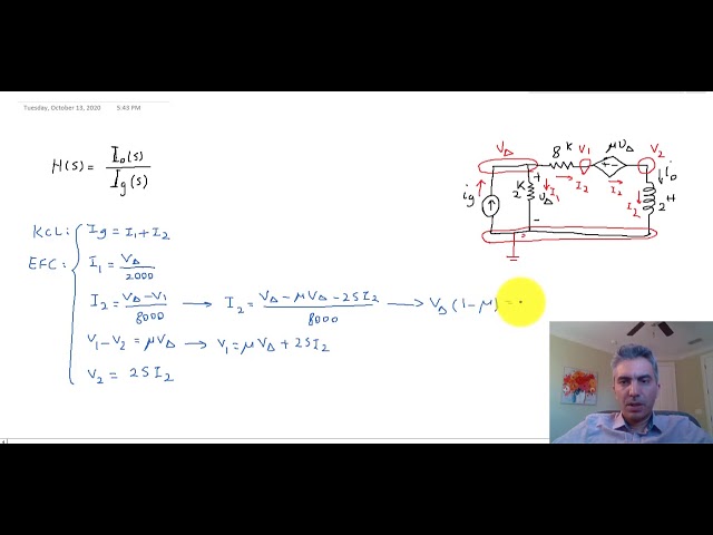 Transfer Function in a Circuit