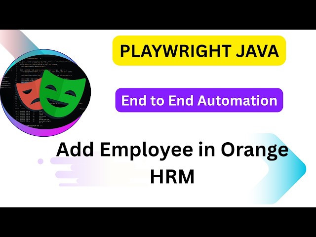 Playwright Java  | Automate OrangeHRM Add Employee End to End