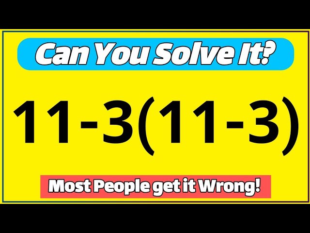 Are You Smart Enough to Solve This Tricky Math Question?