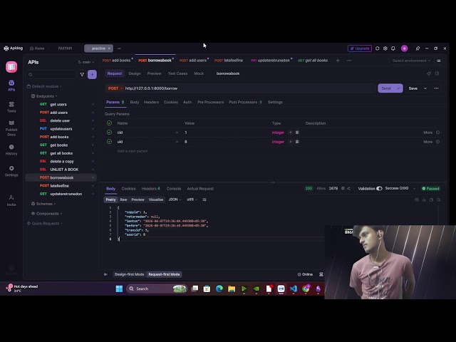 🔴 LIVE: CODE TIME !!!writing the path operations and auth (part4)