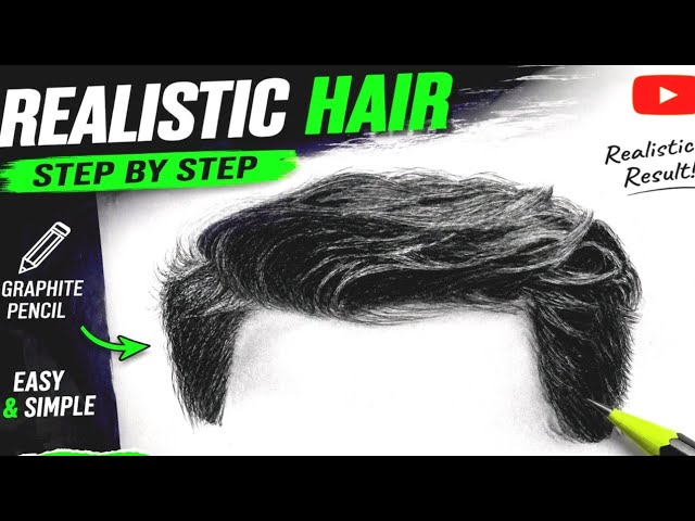 Graphite pencil drawing challenge || short hair drawing tutorial for beginners || Easy & simple art