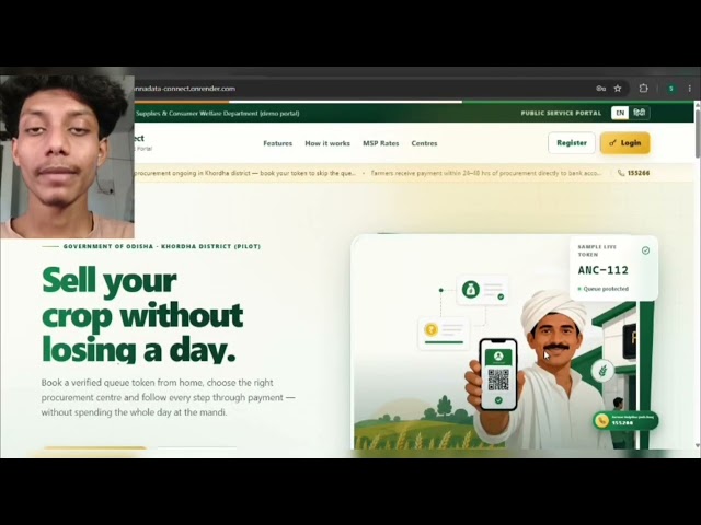 SIH 2026 pitch deck(Annadata Connect) by The Code Hunters