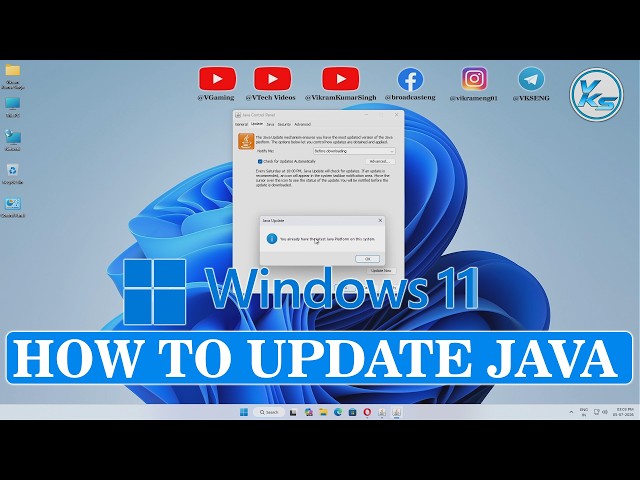 How To Update Java in Windows 11