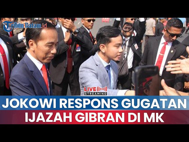 🔵Jokowi Responds to Constitutional Court Challenge Against Gibran’s VP Education Requirements: Th...