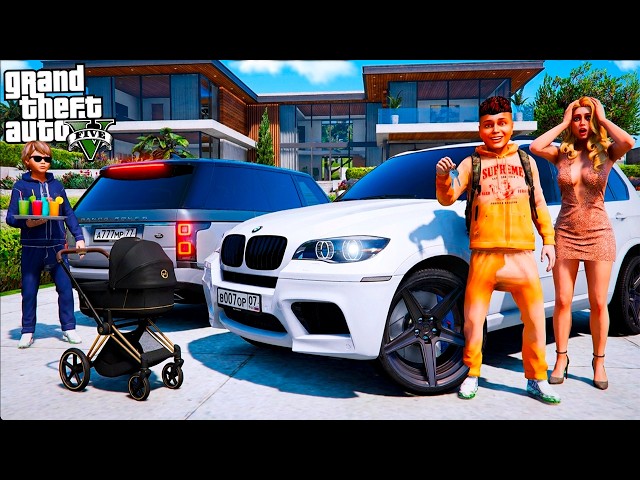 SEREGA GOT RICH! BOUGHT A NEW MANSION FOR MONIKA! HIRED VITYA OPERA AS A DRIVER?! GTA 5 SCHOOL DAYS