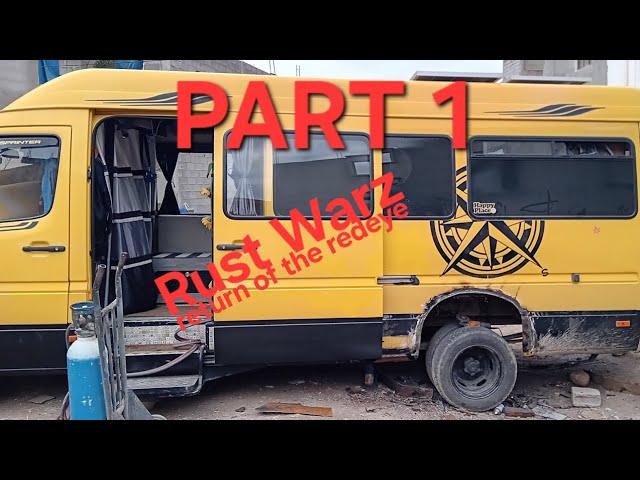 Campervan Rust Repairs in Morocco PT1 #automobile #vanlife
