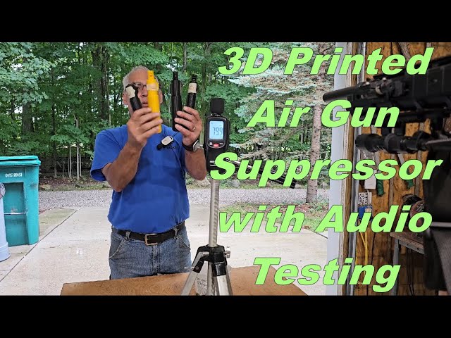 Fitting & Testing a 3D Printed Suppressor. #suppressor #airgun #3dprinting #ratting #hunting