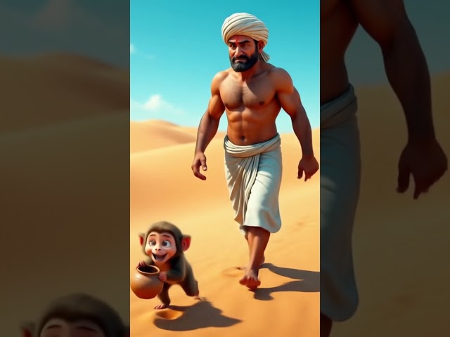 kisan or bandar ki AI story | moon hindi animation #shortfeed#aistory #viral #shorts