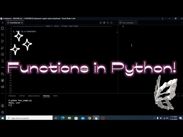 Understanding Functions in Python! (Part 1)