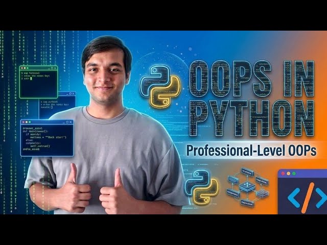 Python OOP Full Course |Chapter 8: Professional-Level OOPs| Object Oriented Programming in Python