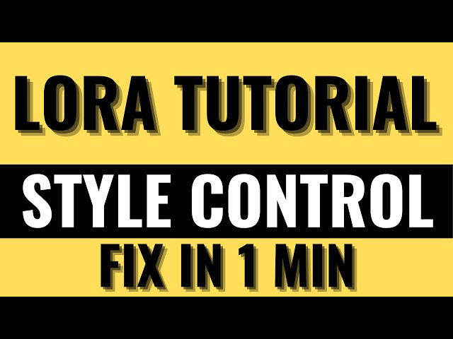 Stable Diffusion LoRA Tutorial: Add Any Style to Your Images (Easy Method)
