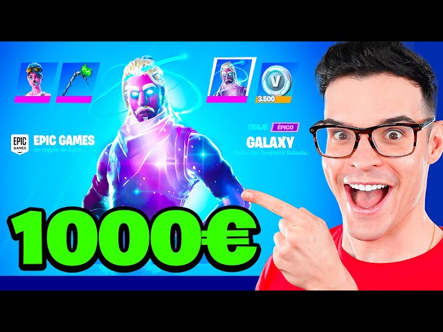 Cuenta 1€ vs 1000€ en Fortnite!