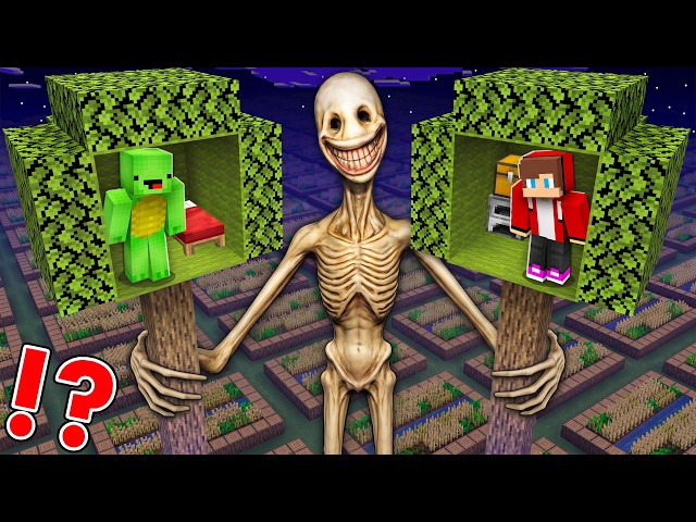 Mikey and JJ HIDE on TREE from SCARIEST VERITY HORROR! - Minecraft (Maizen)