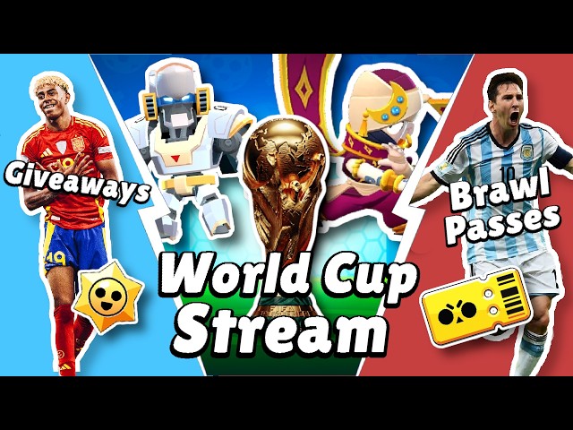 WORLD CUP STREAM ⚽ BRAWL STARS ⚽ GIVEAWAYS ⚽ FACECAM