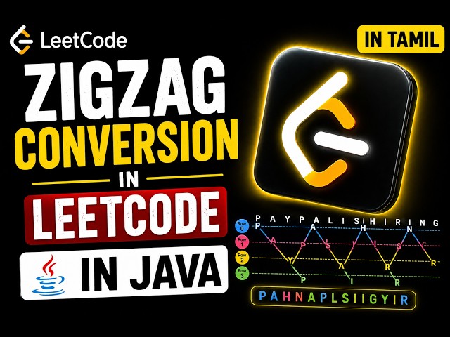 ZIGZAG CONVERSION in Java (தமிழில்) 🔥 | LeetCode Hard to EASY 🔥 Java Solution | Tamil DSA Tutorial 🚀
