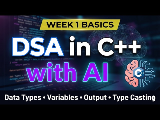C++ Fundamentals Explained Simply — Data Types, Variables, Output & Type Casting #C++ #DSA #coding