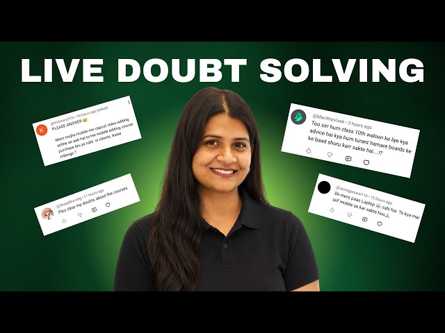 Live Doubt Solving - which Course to Join, How to Join, Your Mentor, Outcomes by Sheetal Didi