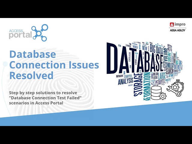 Database Connection Issues Resolved - Access Portal