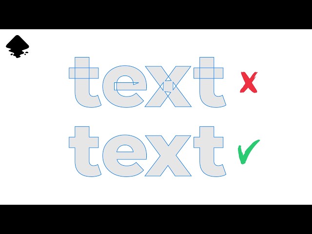 The New & Improved Way To Convert Text To Paths In Inkscape