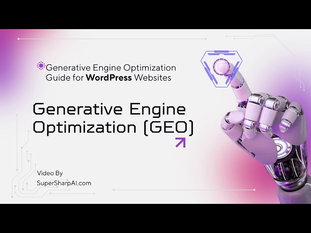 How to add Generative Engine Optimization (GEO) in WordPress? Guide for ChatGPT, AIO, AEO, AI optimi