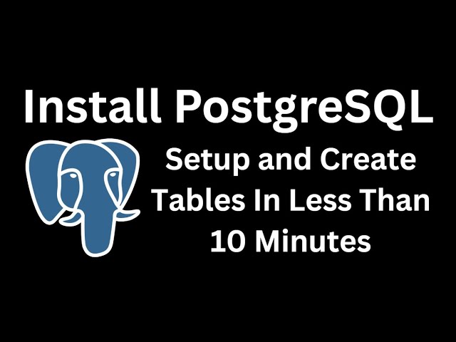 PostgreSQL Setup Tutorial | Create Database, Tables, Insert & Delete Data #postgresql