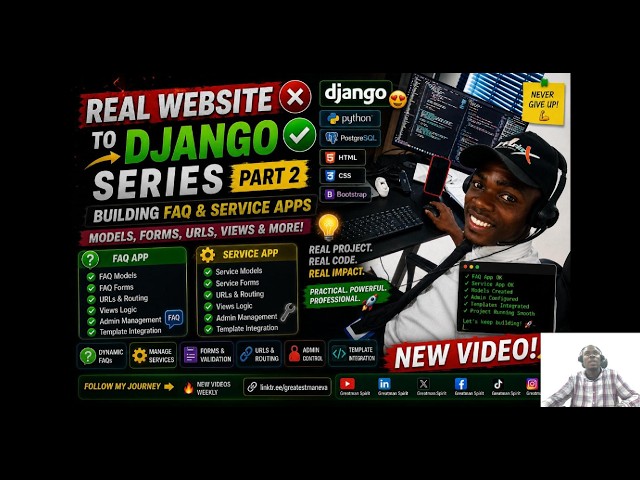 Real Website to Django Series (Part 2) | FAQ App & Services App