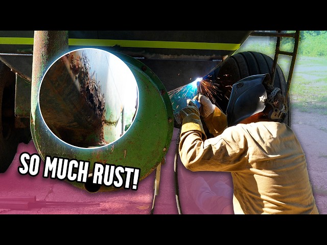 Can I SAVE This Farmer's Equipment? Manure Tank Welding Repair