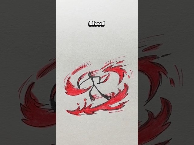 Blood 🔥 Fire ⚡ Speed Stickman Evolution | From Mortal to God #drawing #easydraw #stickman