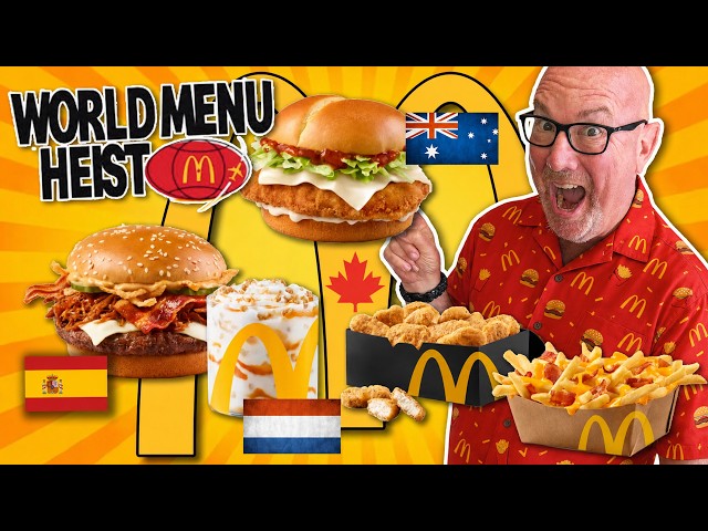 I Tried McDonald’s ENTIRE World Menu Heist! • MUKBANG