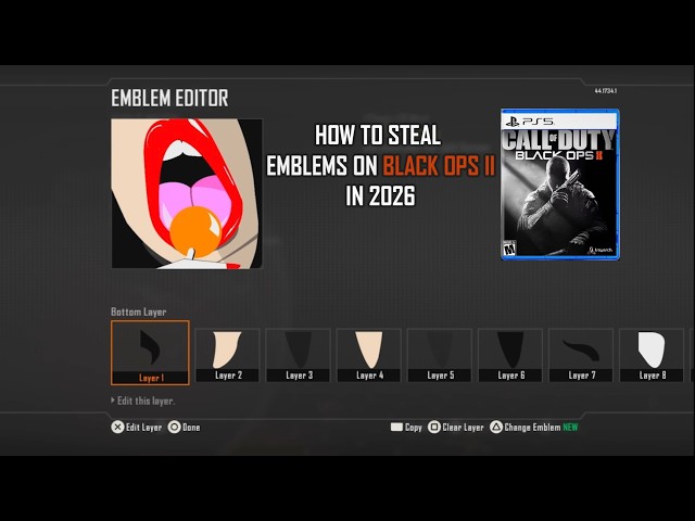 The Quickest Tutorial on how to steal Black Ops 2 Emblems in 2026 | PS5 & PS4 ports