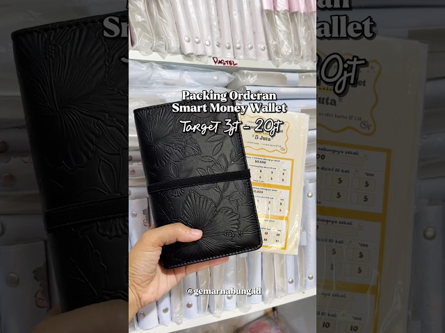 Packing orders for Smart Money Wallet, target 3 million to 20 million 💰✨#packingorders #savingmoney