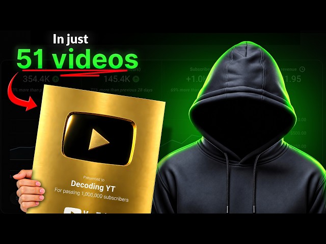 Decoding YT Got 1M Subs in just 51 Videos! 😱 (4 Hidden Strategies)