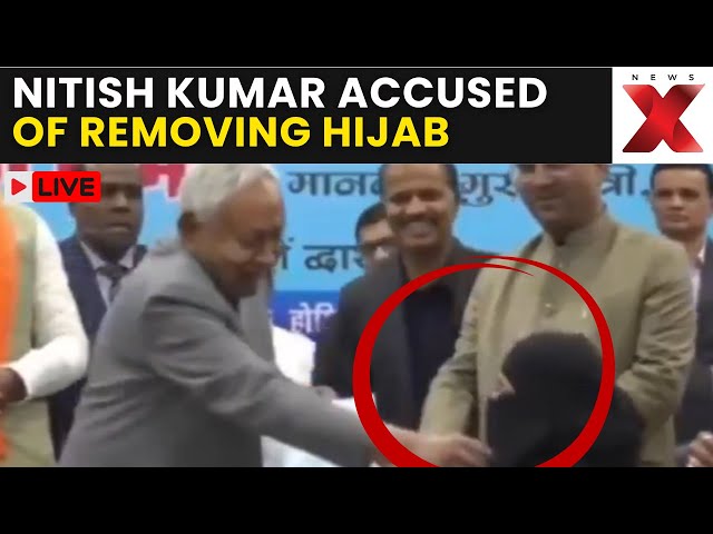 Nitish Kumar Hijab Row LIVE | Bihar CM Nitish Kumar Attempts to Remove Muslim Woman’s Hijab