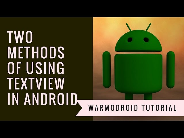 Two methods of using textview in android