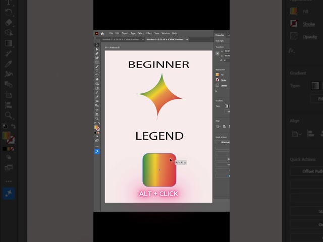 Short trick in illustrator #shorts #viralshorts