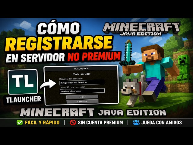 Servidor multijugador sin cuenta premium en TLauncher