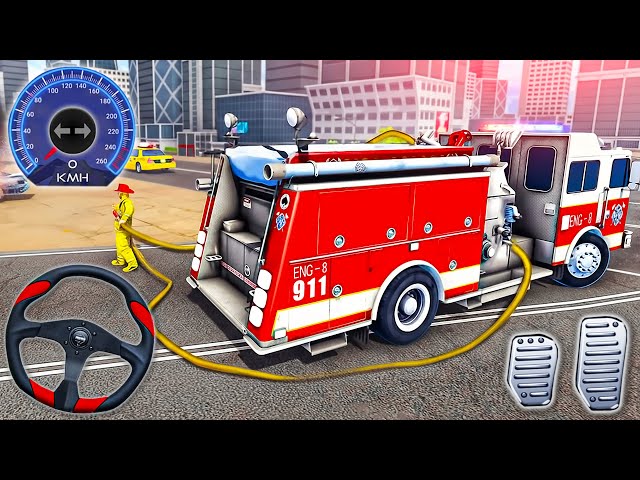 Fire Truck Rescue Sim 3D - 911 Emergency Real Heroes: I'm Fireman - Android GamePlay