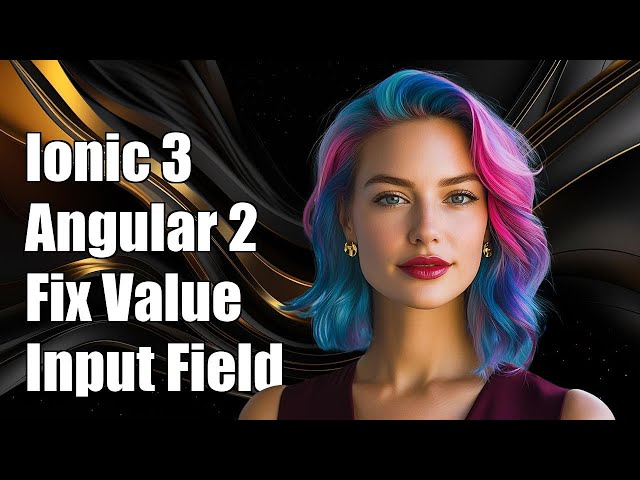 Ionic 3/Angular 2: Fix Renderer2.setValue() Not Updating Input Field